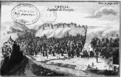 Tournefort. Teflis, hlavní město Gruzie od Tournefort